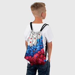 Рюкзак-мешок Флаг РФ из цветов, цвет: 3D-принт — фото 2