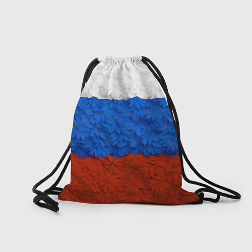 Мешок для обуви Флаг Российской Федерации из цветов / 3D-принт – фото 2