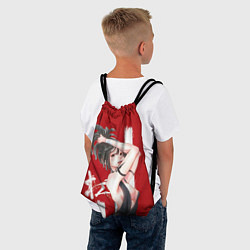 Рюкзак-мешок Yuzuriha, цвет: 3D-принт — фото 2