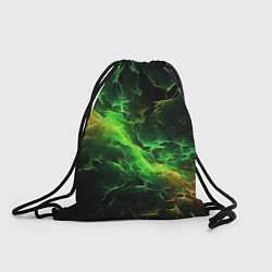 Рюкзак-мешок Зеленая молния, цвет: 3D-принт