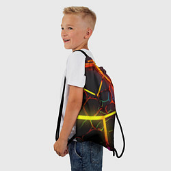 Рюкзак-мешок Неоновые трубки, цвет: 3D-принт — фото 2
