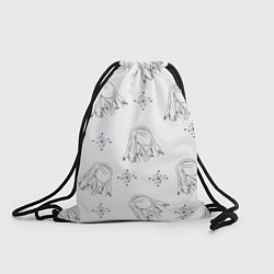 Рюкзак-мешок Женский силуэт, цвет: 3D-принт