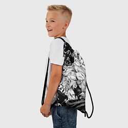 Рюкзак-мешок Адский рай - иероглифы, цвет: 3D-принт — фото 2