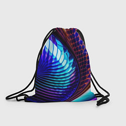 Рюкзак-мешок Неоновый водоворот, цвет: 3D-принт