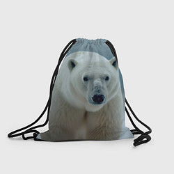Рюкзак-мешок Белый медведь полярный, цвет: 3D-принт