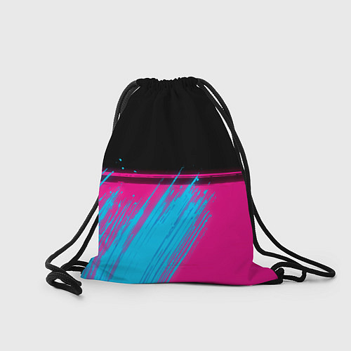 Мешок для обуви Great Wall - neon gradient: символ сверху / 3D-принт – фото 2