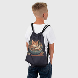 Рюкзак-мешок Сон в рамене, цвет: 3D-принт — фото 2
