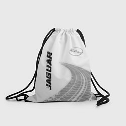 Рюкзак-мешок Jaguar speed на светлом фоне со следами шин: надпи, цвет: 3D-принт