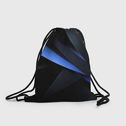 Рюкзак-мешок Black blue, цвет: 3D-принт