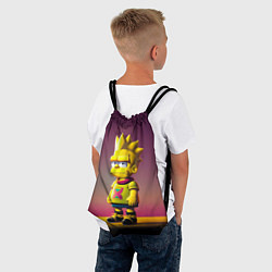 Рюкзак-мешок Барт Симпсон - нейросеть, цвет: 3D-принт — фото 2