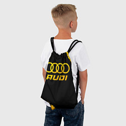Рюкзак-мешок Audi - gold gradient, цвет: 3D-принт — фото 2