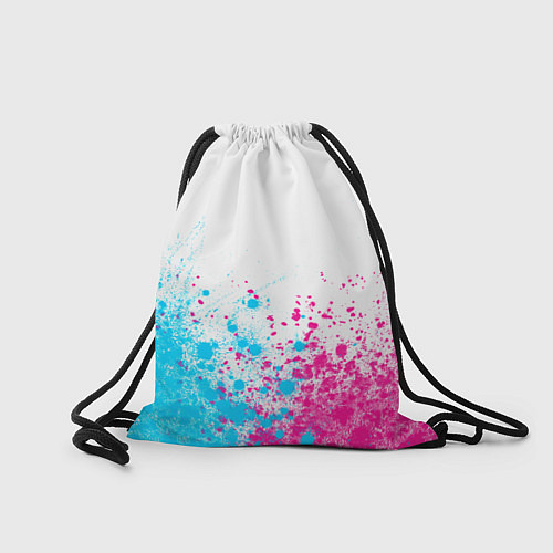 Мешок для обуви Black Clover neon gradient style: символ сверху / 3D-принт – фото 2