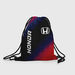Рюкзак-мешок Honda красный карбон, цвет: 3D-принт