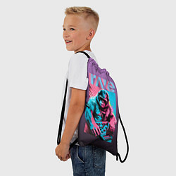 Рюкзак-мешок DJ Gorilla, цвет: 3D-принт — фото 2
