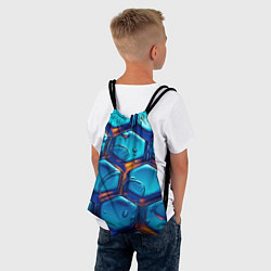 Рюкзак-мешок Водянистые наносоты, цвет: 3D-принт — фото 2