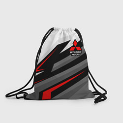 Рюкзак-мешок Mitsubishi motors - красная линия, цвет: 3D-принт
