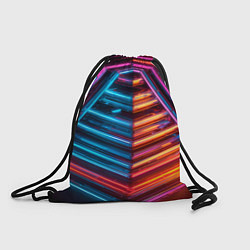 Рюкзак-мешок Неоновые трубы, цвет: 3D-принт