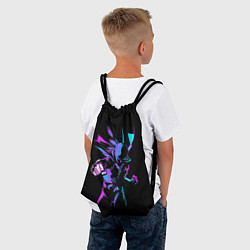 Рюкзак-мешок Неоновый Ванпанчмен, цвет: 3D-принт — фото 2