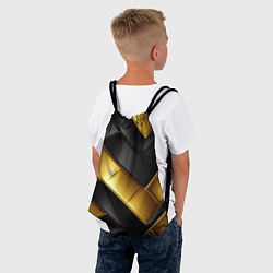 Рюкзак-мешок Gold black luxury, цвет: 3D-принт — фото 2