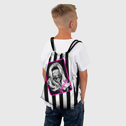 Рюкзак-мешок Барби и полосы, цвет: 3D-принт — фото 2