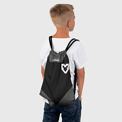 Рюкзак-мешок Форма Mouz black, цвет: 3D-принт — фото 2