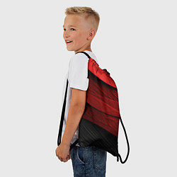 Рюкзак-мешок Шероховатая красно-черная текстура, цвет: 3D-принт — фото 2