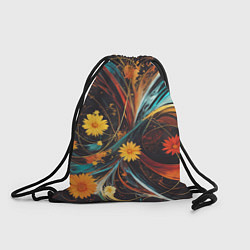 Рюкзак-мешок Цветущий взрыв, цвет: 3D-принт