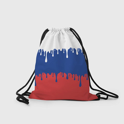 Мешок для обуви Флаг России - потёки / 3D-принт – фото 2