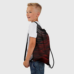 Рюкзак-мешок Темно-красная текстура, цвет: 3D-принт — фото 2