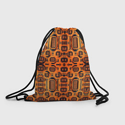 Рюкзак-мешок Оранжевый киберпанк, цвет: 3D-принт