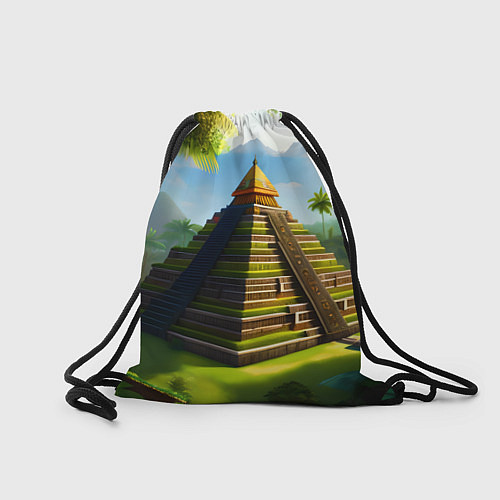 Мешок для обуви Пирамида индейцев майя / 3D-принт – фото 2