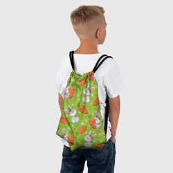 Рюкзак-мешок Летние зайчики, цвет: 3D-принт — фото 2