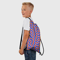 Рюкзак-мешок Красочный фон с ползучими змеями, цвет: 3D-принт — фото 2