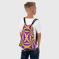 Рюкзак-мешок Красочная иллюзия вращения, цвет: 3D-принт — фото 2