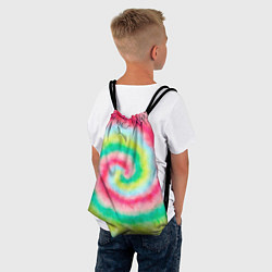 Рюкзак-мешок Тай дай клубничный, цвет: 3D-принт — фото 2