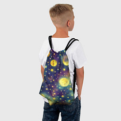 Рюкзак-мешок Космос, Луна и Солнце, цвет: 3D-принт — фото 2