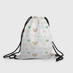 Рюкзак-мешок Cute hearts, цвет: 3D-принт