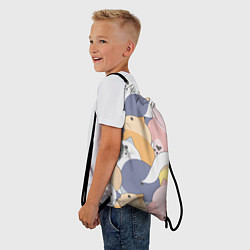 Рюкзак-мешок Яркие кошечки, цвет: 3D-принт — фото 2