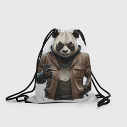 Рюкзак-мешок Стильная панда, цвет: 3D-принт