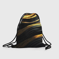 Рюкзак-мешок Золотистые волны, цвет: 3D-принт