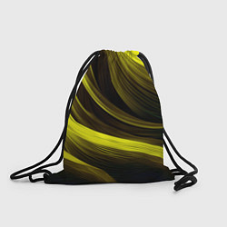 Рюкзак-мешок Черные и желтые линии, цвет: 3D-принт