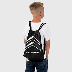 Рюкзак-мешок Citroen speed на темном фоне со следами шин, цвет: 3D-принт — фото 2