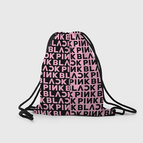 Мешок для обуви Blackpink - pink text / 3D-принт – фото 2