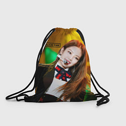 Рюкзак-мешок Blackpink Jennie Kim, цвет: 3D-принт