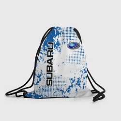 Рюкзак-мешок Subaru blue logo, цвет: 3D-принт