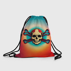 Рюкзак-мешок Красочный веселый роджер, цвет: 3D-принт