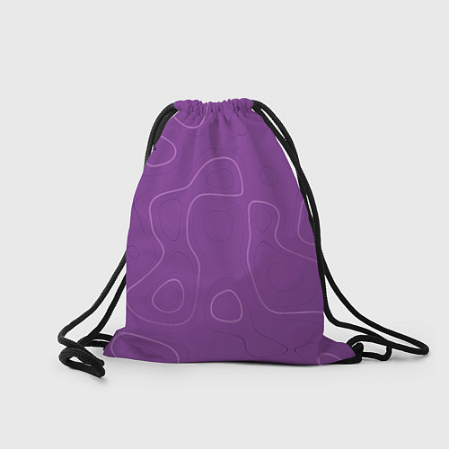 Мешок для обуви Объемные разводы - яркий фиолетовый - узор Хуф и С / 3D-принт – фото 2