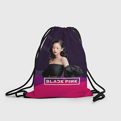 Рюкзак-мешок Дженни блэк пинк, цвет: 3D-принт