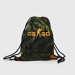 Рюкзак-мешок CS GO green texture, цвет: 3D-принт