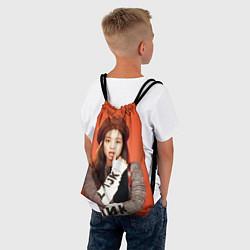 Рюкзак-мешок Blackpink Jennie in beret, цвет: 3D-принт — фото 2